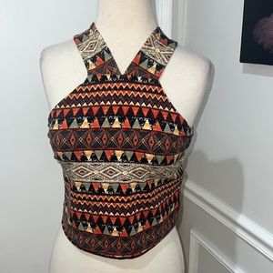 Forever 21 tribal crop top